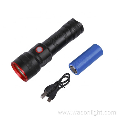 Top Grade Tactical 300 Meters Long Range 26650/18650 Handy Strong Light Aluminium Alloy Led Flashlight